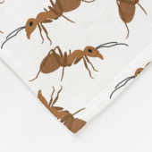 Couverture Polaire Motif de jolies fourmis (Coin)