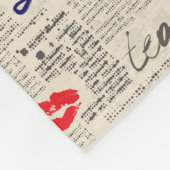 Couverture Polaire Motif de journal de Londres (Coin)