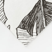 Couverture Polaire Motif de jungle tropicale plante sans couture. Pri (Coin)