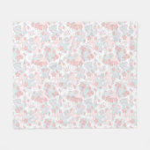 Couverture Polaire motif de kawaii avec le griffonnage (Devant (Horizontal))