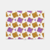 Couverture Polaire Motif de Kawaii PBJ (Devant (Horizontal))