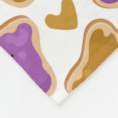 Couverture Polaire Motif de Kawaii PBJ (Coin)