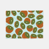 Couverture Polaire Motif de Kiwifruit (Devant (Horizontal))