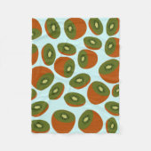 Couverture Polaire Motif de Kiwifruit (Devant)