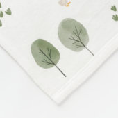 Couverture Polaire Motif de la ferme d'aquarelle (Coin)