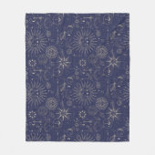 Couverture Polaire Motif de la marine d'astronomie céleste (Devant)