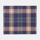 Couverture Polaire Motif de la marine tartan (Devant (Horizontal))