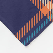 Couverture Polaire Motif de la marine tartan (Coin)