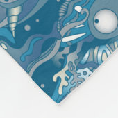 Couverture Polaire Motif de la mer tropicale (Coin)