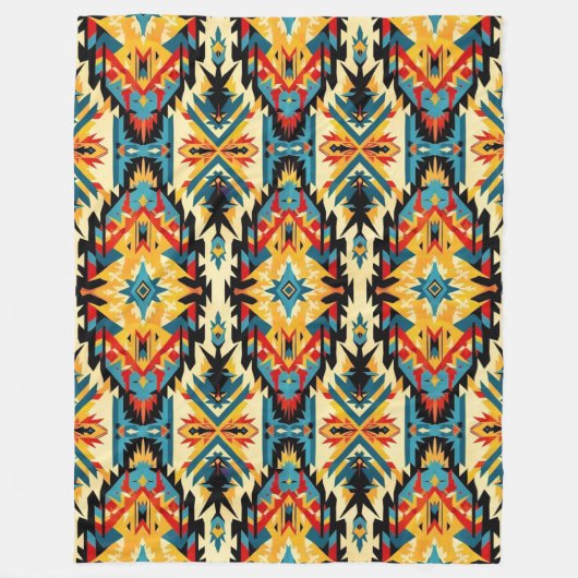 Couverture Polaire Motif de la nation Choctaw (Devant)