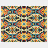 Couverture Polaire Motif de la nation Choctaw (Devant (Horizontal))