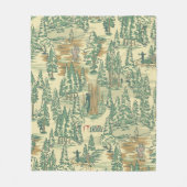 Couverture Polaire MOTIF de la pêche forestière IT (Devant)