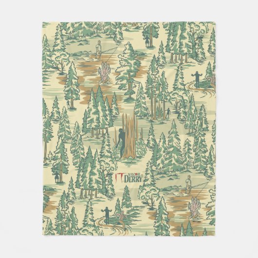 Couverture Polaire MOTIF de la pêche forestière IT (Devant)