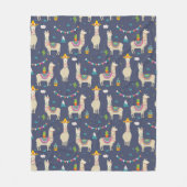 Couverture Polaire Motif de lama de célébration (Devant)