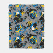 Couverture Polaire Motif de lancer à fond Batman (Devant)
