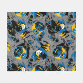 Couverture Polaire Motif de lancer à fond Batman (Devant (Horizontal))