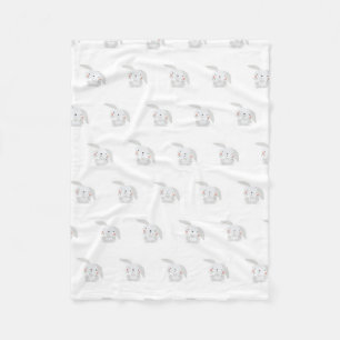 Couverture Polaire Motif de lapin