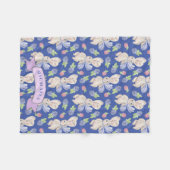 Couverture Polaire Motif de lapin de lapin à disquette (Devant (Horizontal))