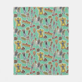 Couverture Polaire Motif de l'autocollant rétro Goonies (Devant)