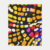 Couverture Polaire Motif de lecture couleur expressif (Devant)