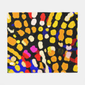 Couverture Polaire Motif de lecture couleur expressif (Devant (Horizontal))