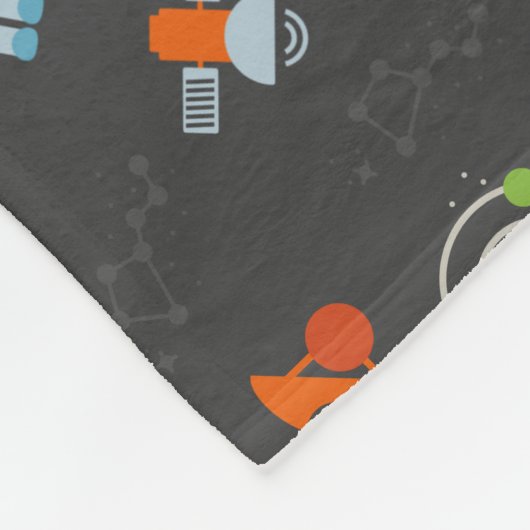 Couverture Polaire Motif de l'espace (Coin)