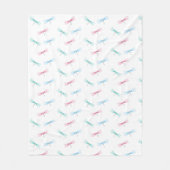 Couverture Polaire Motif de libellules (Devant)