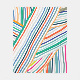 Couverture Polaire Motif de ligne