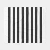 Couverture Polaire Motif de lignes pastel blanches et noires (Devant (Horizontal))