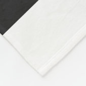Couverture Polaire Motif de lignes pastel blanches et noires (Coin)