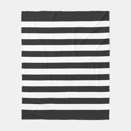 Couverture Polaire Motif de lignes pastel et blanches (Devant)