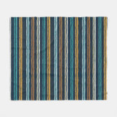 Couverture Polaire Motif de lignes verticales abstraites (Devant (Horizontal))