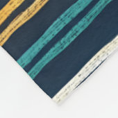Couverture Polaire Motif de lignes verticales abstraites (Coin)