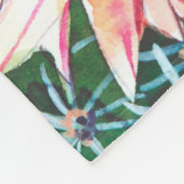 Couverture Polaire Motif de l'illustration de l'aquarelle succulente (Coin)