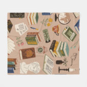Couverture Polaire Motif de livre (Devant (Horizontal))