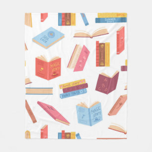 Couverture Polaire Motif de livre