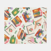 Couverture Polaire Motif de livre (Devant (Horizontal))