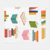 Couverture Polaire Motif de livre (Devant (Horizontal))