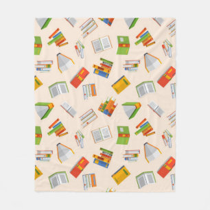 Couverture Polaire Motif de livre