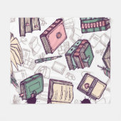 Couverture Polaire Motif de livre (Devant (Horizontal))