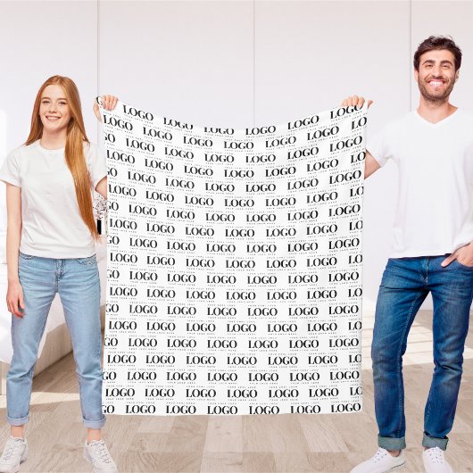 Couverture Polaire Motif de logo Entreprise Rectangle personnalisé