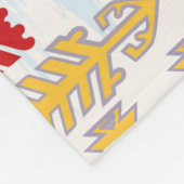 Couverture Polaire Motif de l'ornement en cachemire indien. Mandal et (Coin)