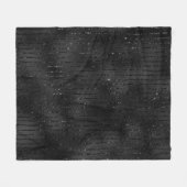 Couverture Polaire Motif de luxe en faux parties scintillant noir (Devant (Horizontal))