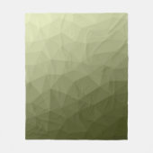 Couverture Polaire Motif de maillage géométrique dégradé vert clair d (Devant)