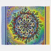 Couverture Polaire motif de Mandela (Devant (Horizontal))
