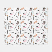 Couverture Polaire Motif De Maquillage Avec Mascara, Lipstick Etc. & (Devant (Horizontal))