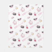 Couverture Polaire Motif de maquillage pour filles Gossip (Devant)