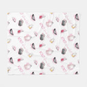 Couverture Polaire Motif de maquillage pour filles Gossip (Devant (Horizontal))