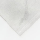 Couverture Polaire Motif de marbre blanc élégant (Coin)