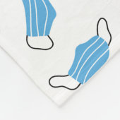 Couverture Polaire motif de masque Médicale (Coin)